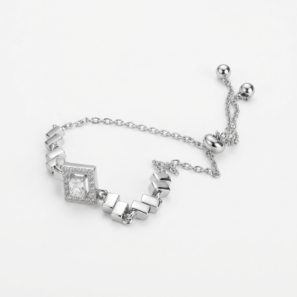 Pulsera Ajustable Prisma Silver