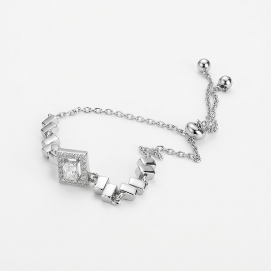 Pulsera Ajustable Prisma Silver