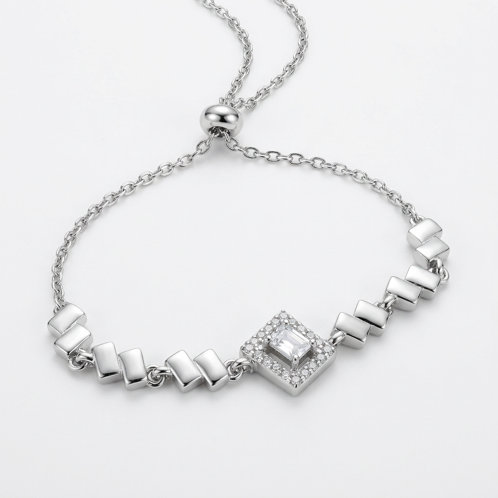 Pulsera Ajustable Prisma Silver