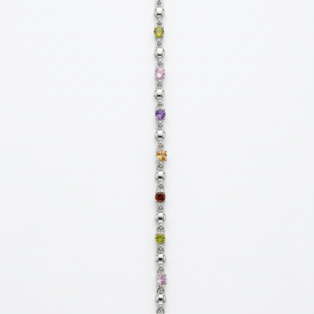 Pulsera Arcoiris plateado