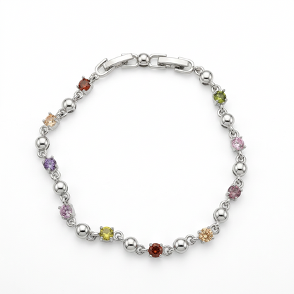 Pulsera Arcoiris plateado
