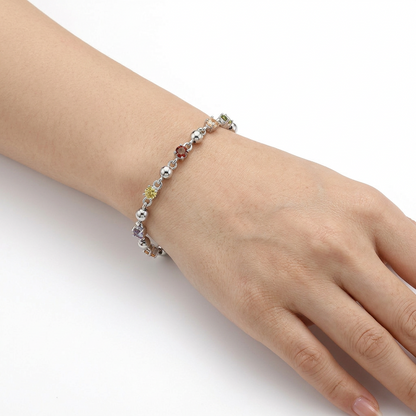 Pulsera Arcoiris plateado