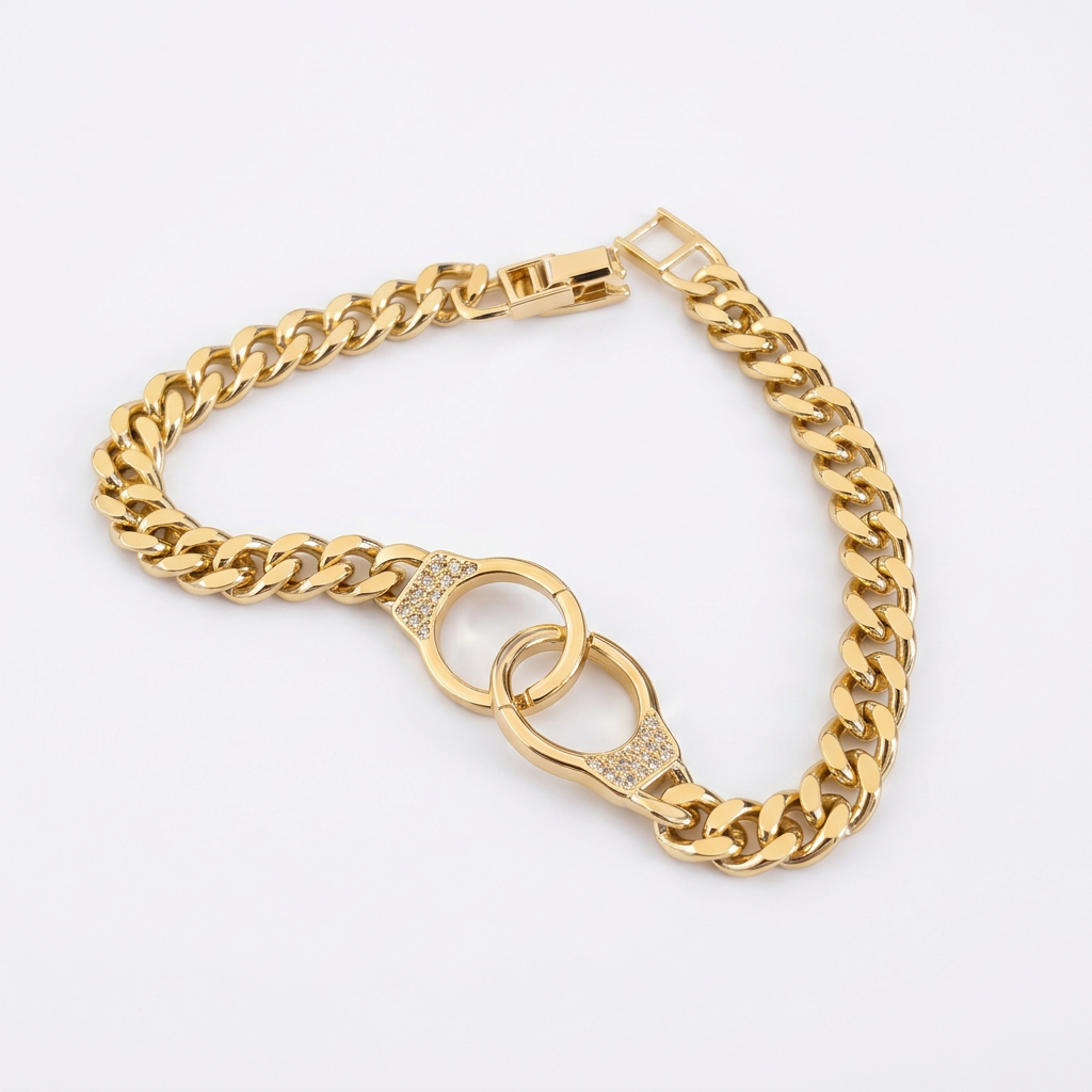 Pulsera Eslabon Esposas Luxe