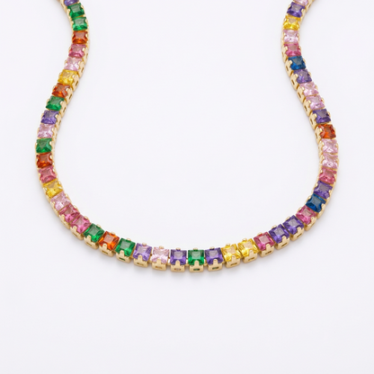 Pulsera Tennis Prisma Dorado