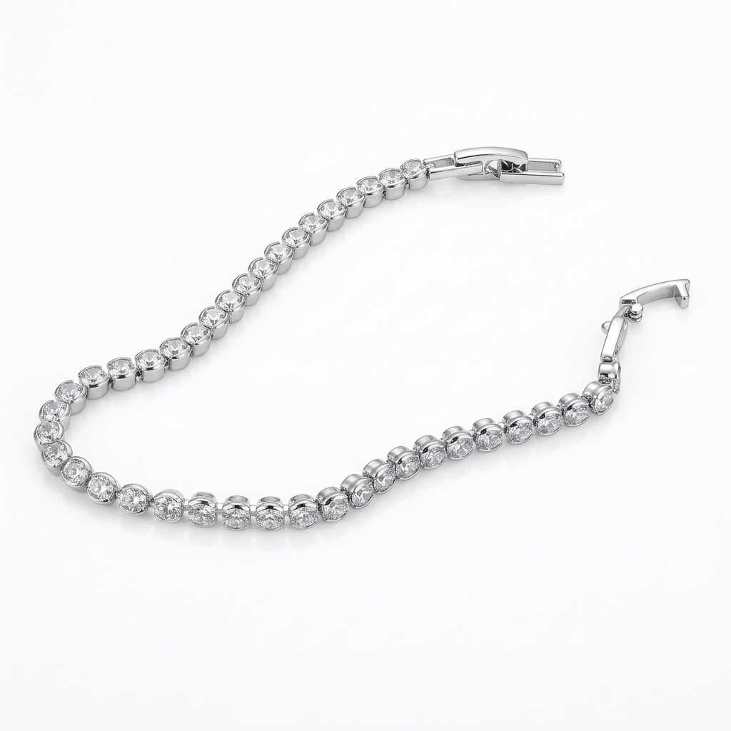 Pulsera Tennis Destello de Cristal