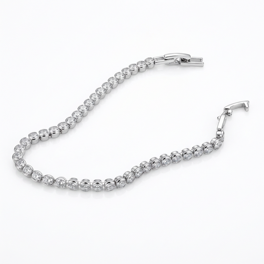 Pulsera Tennis Destello de Cristal