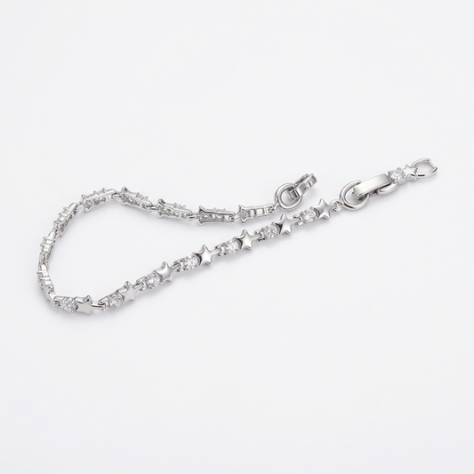 Pulsera Tennis Noche Brillante