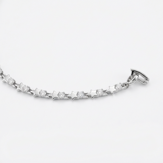 Pulsera Tennis Noche Brillante