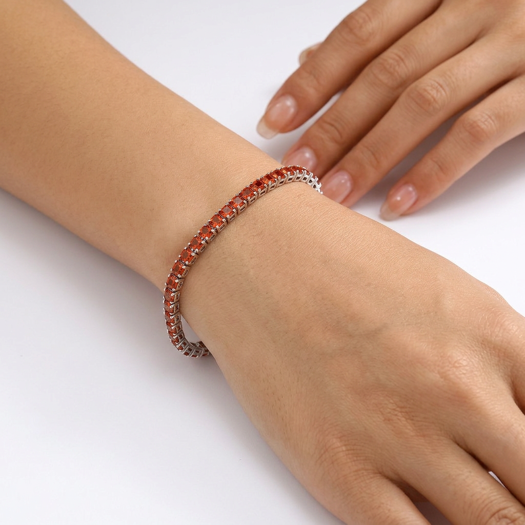 Pulsera Tennis Fulgor Ámbar