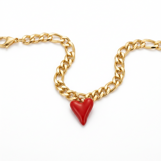 Pulsera Corazón Rojo