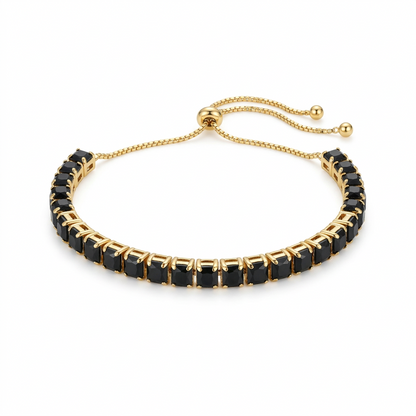 Pulsera Ajustable Tennis negra