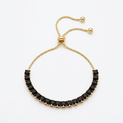 Pulsera Ajustable Tennis negra