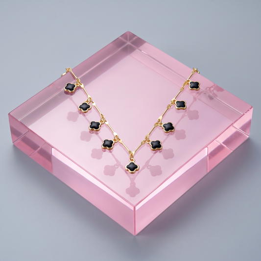 Pulsera Trébol Destino Negro