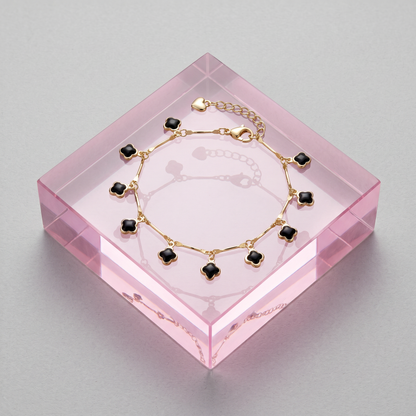 Pulsera Trébol Destino Negro