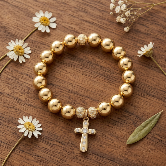 Pulsera Elastica Cruz Eterna