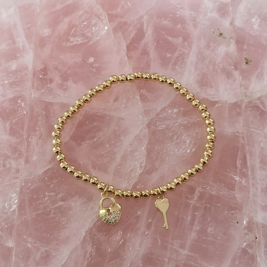 Pulsera Corazón Bajo Llave