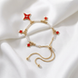 Pulsera Ajustable Estrellas Rojas