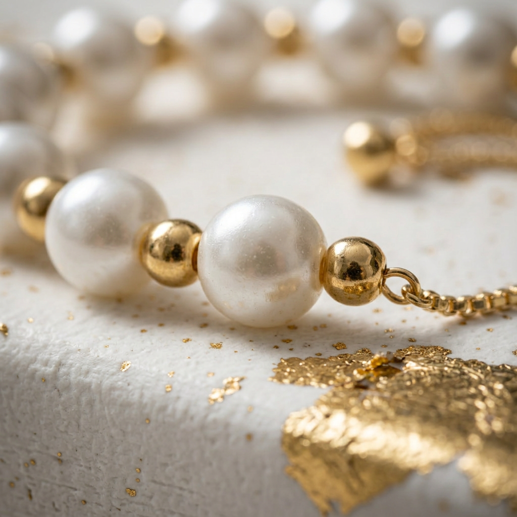 Pulsera Ajustable Perlas Clásicas