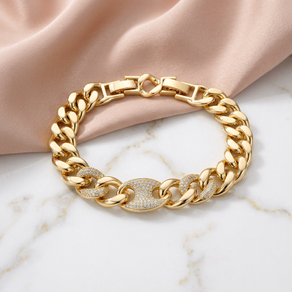 Pulsera Eslabón Cubano