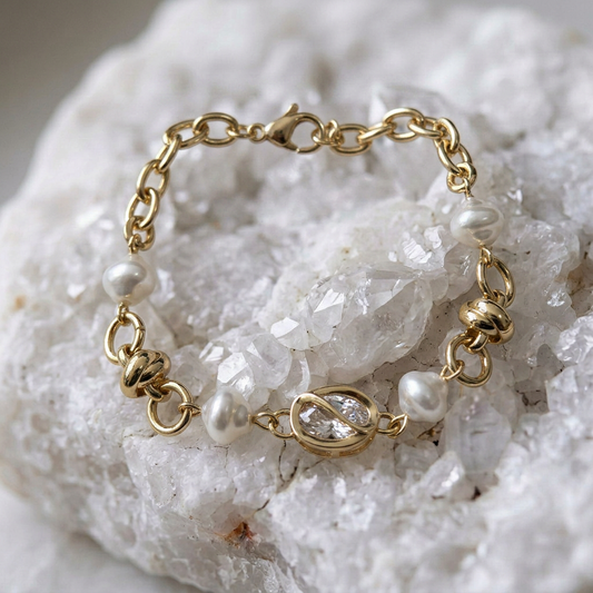Pulsera Eslabones Perlas