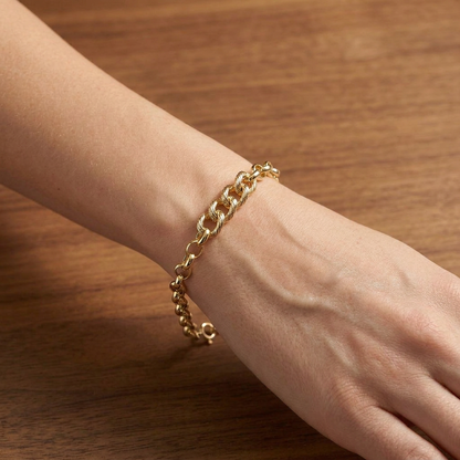 Pulsera Eslabones Texturados